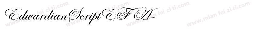 EdwardianScriptEF A字体转换
